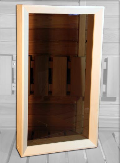 Aspen Sauna Window 18 x 32 Bronze