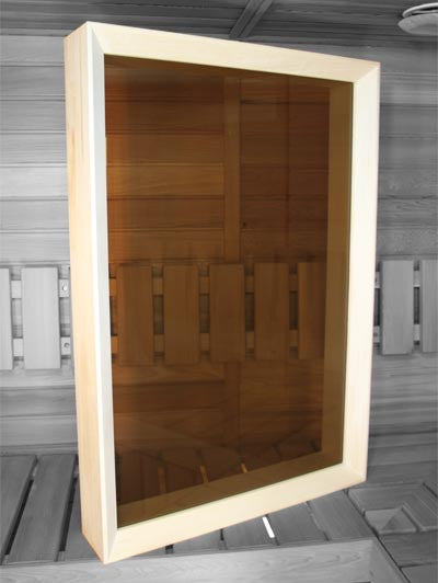 Aspen Sauna Window 26 x 38 Bronze