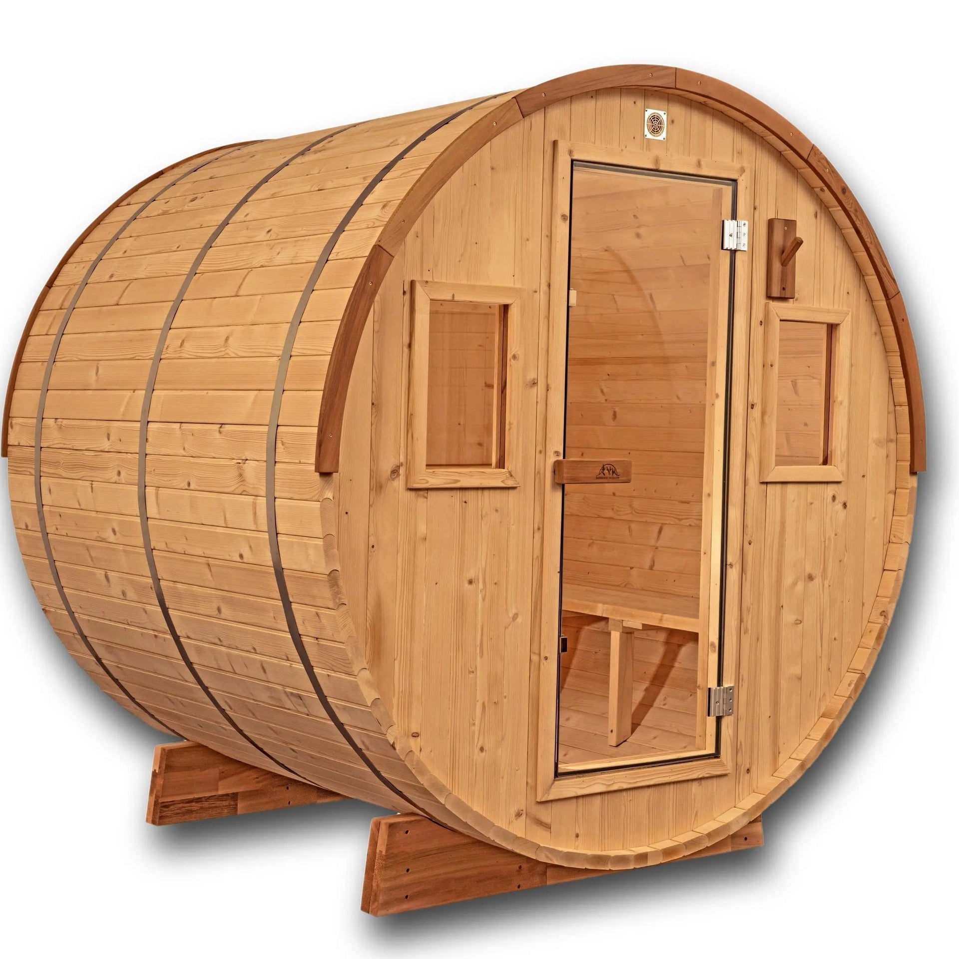 6 FT Classic Thermowood Barrel Sauna  - 4-6 Person