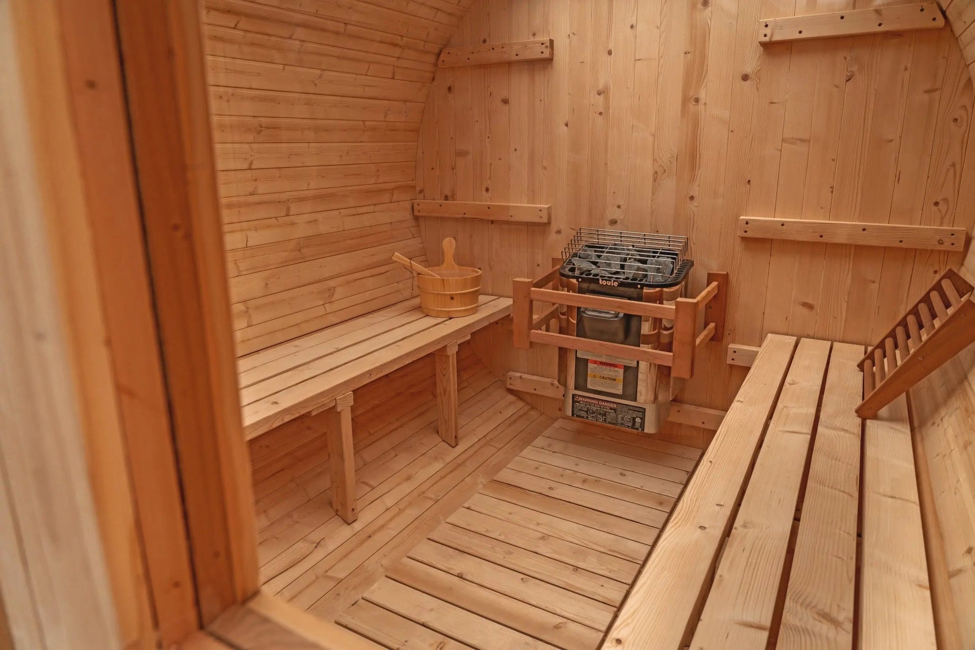 8 FT Classic Thermowood Barrel Sauna  - 6-8 Person