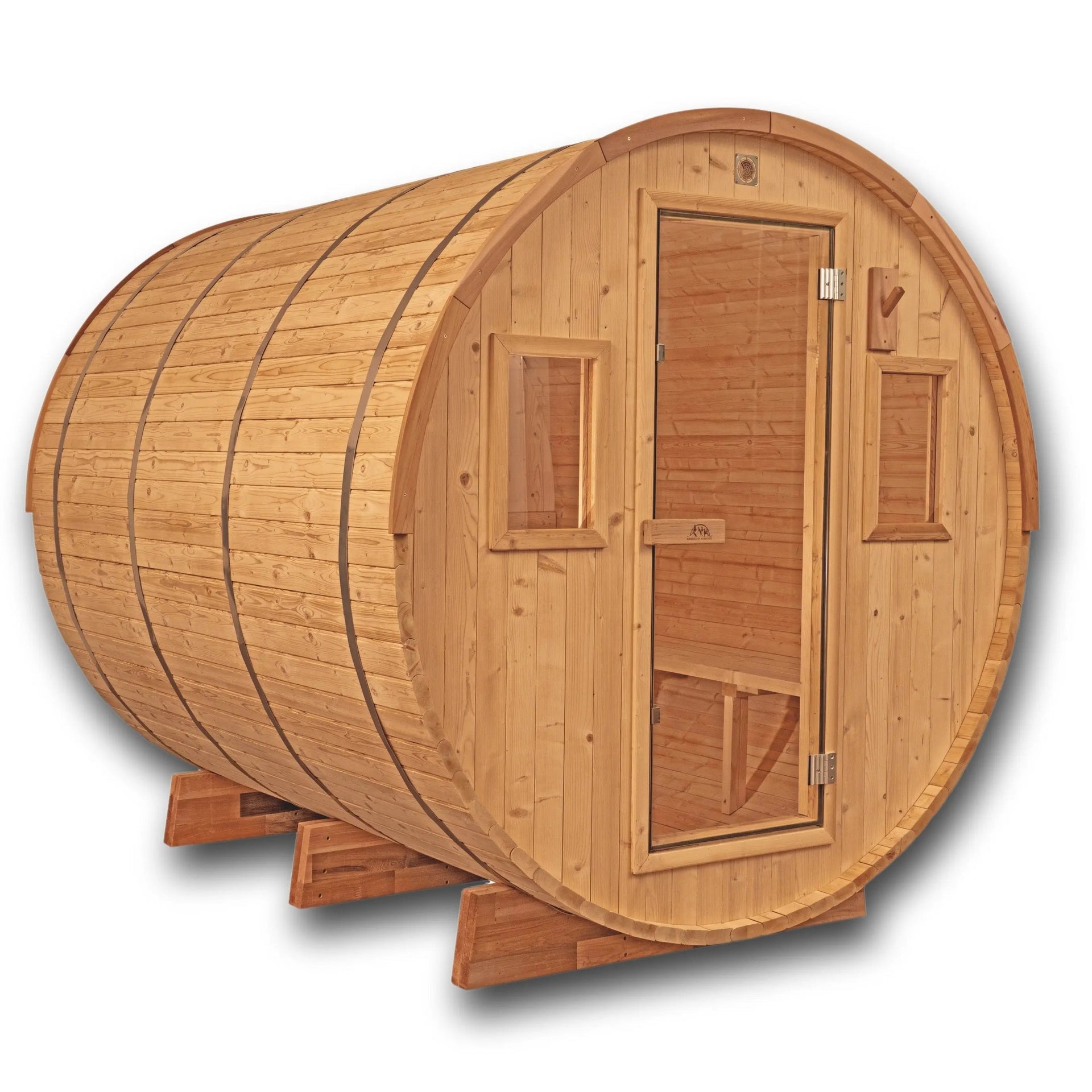 8 FT Classic Thermowood Barrel Sauna  - 6-8 Person