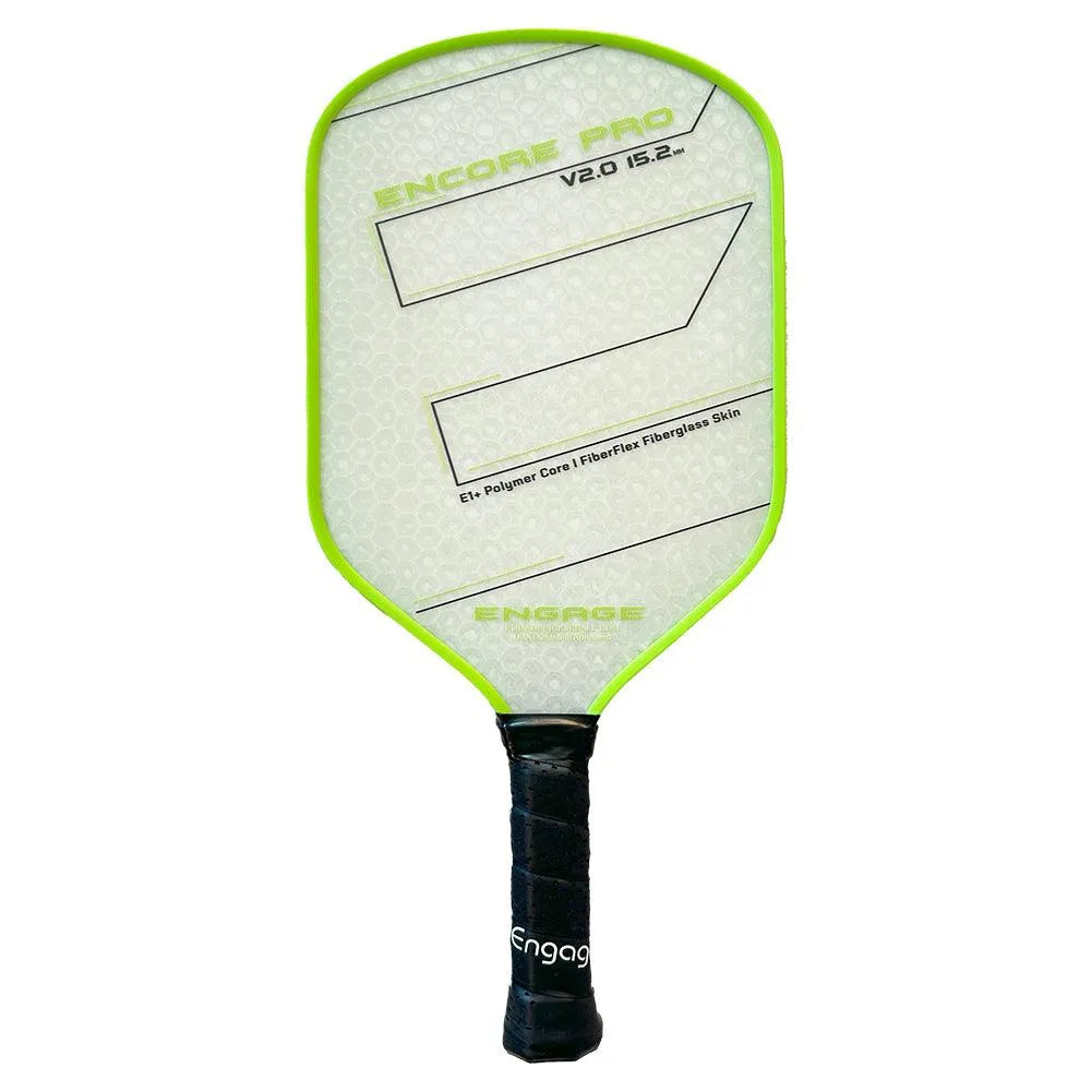 Encore Pro V2.0 15.2 Pickleball Paddle Lime Flash-Racquets-Engage Pickleball-EP2-LIM-011-Tennis Express