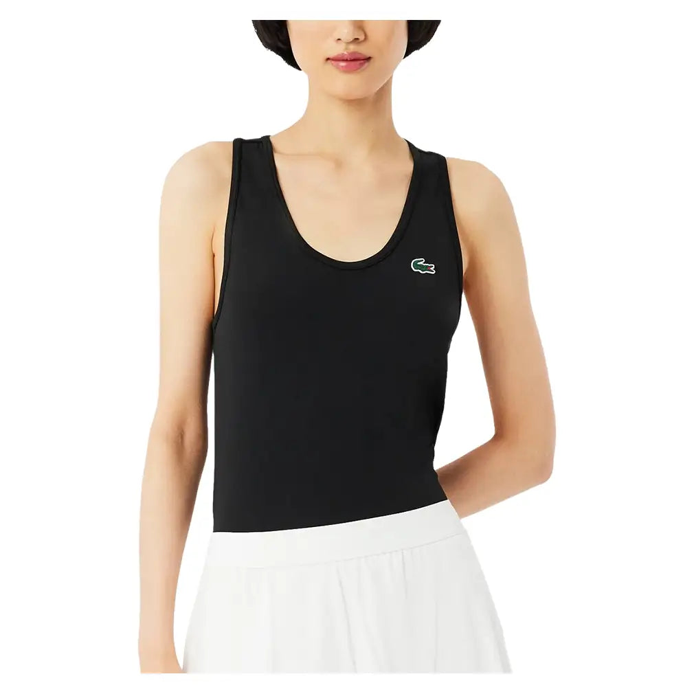 Women's Essentials Sleeveless Tennis Tank-Apparel-Lacoste-TF0160-031-3-Tennis Express
